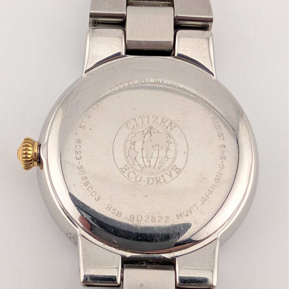 Citizen Eco-Drive B023-S065003 Crystal Bezel Two-Tone Women's Watch - Picture 4 of 10